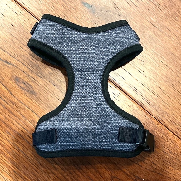 DARK GREY PUPPY DOG VEST HARNESS FOR SMALL BREEDS - Picture 2 of 6